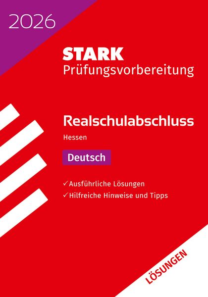 STARK Lösungen zu Deutsch - Realschulabschluss 2026 Hessen - Prüfungsvorbereitung, Taschenbuch von , Stark Verlag GmbH, 9783849063382