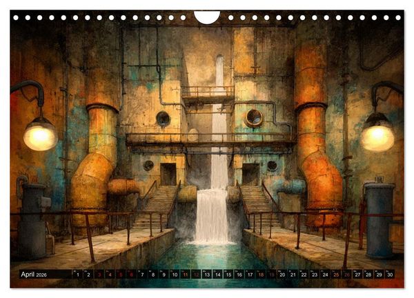 Produktbild: Die faszinierende Welt der industriellen &Auml;sthetik (Wandkalender 2026 DIN A4 quer), CALVENDO Monatskalender