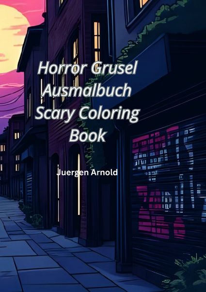 Produktbild: Horror Grusel Ausmalbuch Scary Coloring Book