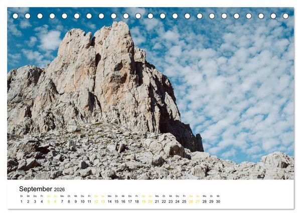 Produktbild: Asturien - Von der K&uuml;ste bis zu den Gipfeln Europas (Tischkalender 2026 DIN A5 quer), CALVENDO Monatskalender