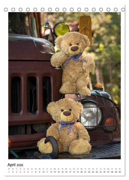 Produktbild: Travelling Teddy Kuba Edition 2026 (Tischkalender 2026 DIN A5 hoch), CALVENDO Monatskalender