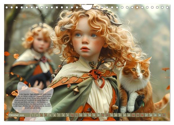 Produktbild: Der kleine Katzenprinz (Wandkalender 2026 DIN A4 quer), CALVENDO Monatskalender
