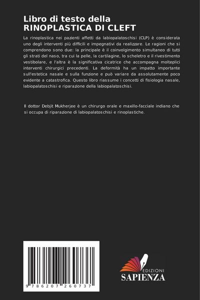 Produktbild: Libro di testo della RINOPLASTICA DI CLEFT