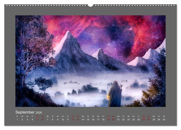 Produktbild: Weg des Zauberers (hochwertiger Premium Wandkalender 2026 DIN A2 quer), Kunstdruck in Hochglanz