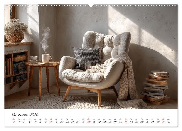 Produktbild: Scandi Interiors - Skandinavisches Wohngl&uuml;ck f&uuml;r Zuhause (Wandkalender 2026 DIN A2 quer), CALVENDO Monatskalender