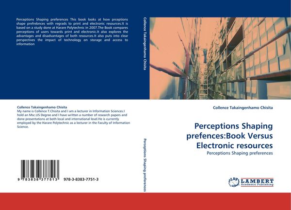 Produktbild: Perceptions Shaping prefences:Book Versus Electronic resources
