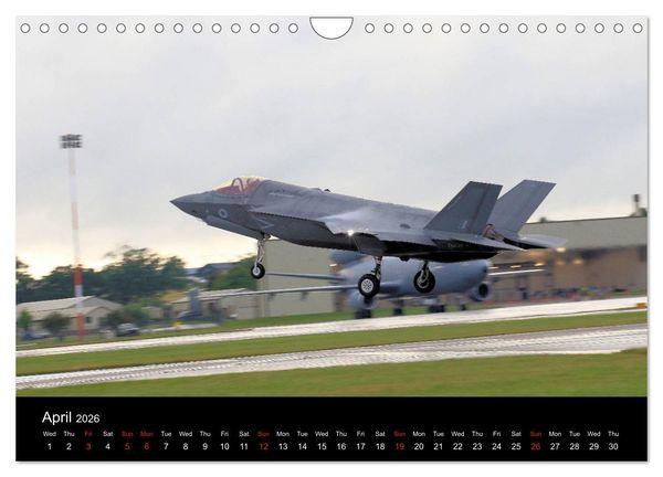 Produktbild: Lockheed Martin F35 Stealth Fighter (Wall Calendar 2026 DIN A4 landscape), CALVENDO 12 Month Wall Calendar