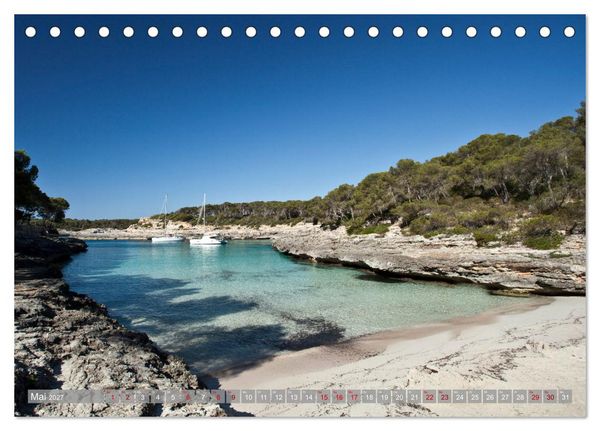 Produktbild: Balearen - Mallorca, Menorca, Ibiza und Formentera (Tischkalender 2027 DIN A5 quer), CALVENDO Monatskalender