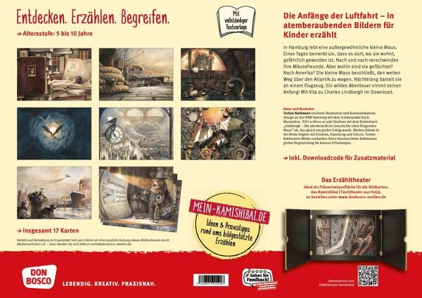 Produktbild: Lindbergh. Die abenteuerliche Geschichte einer fliegenden Maus. Kamishibai Bildkartenset