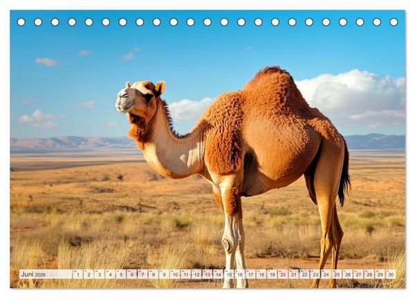 Produktbild: TIERWELT AFRIKA Faszination Wildnis (Tischkalender 2026 DIN A5 quer), CALVENDO Monatskalender