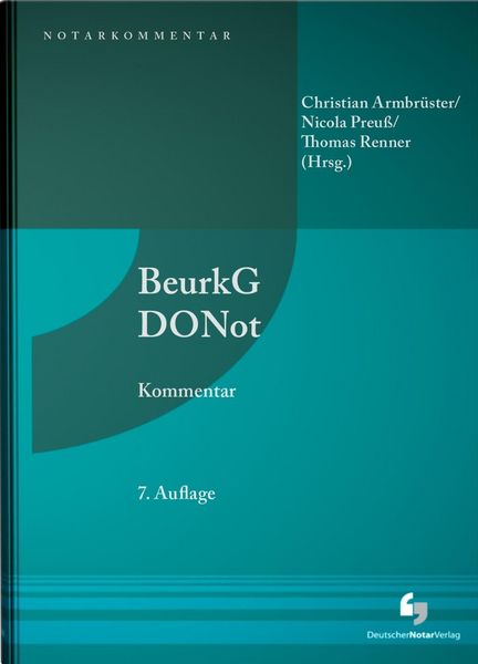 Produktbild: Beurkundungsgesetz und Dienstordnung f&uuml;r Notarinnen