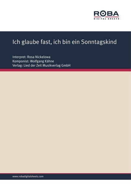 Produktbild: Ich glaube fast, ich bin ein Sonntagskind