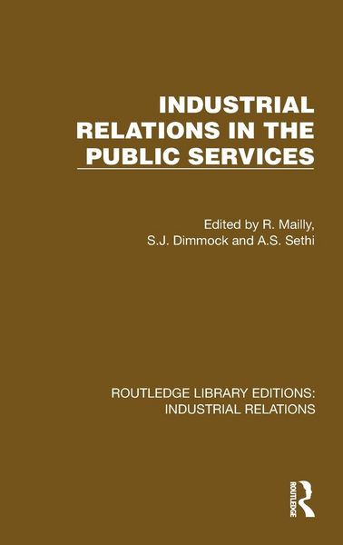 Produktbild: Industrial Relations in the Public Services