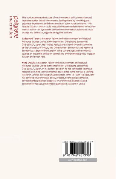 Produktbild: Development of Environmental Policy in Japan and Asian Countries