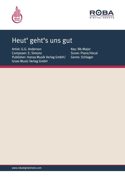 Produktbild: Heut' geht's uns gut