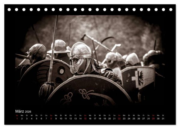 Produktbild: Wikinger und Krieger (Tischkalender 2026 DIN A5 quer), CALVENDO Monatskalender