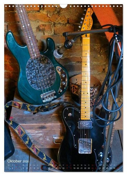 Produktbild: Gitarren backstage (Wandkalender 2026 DIN A3 hoch), CALVENDO Monatskalender