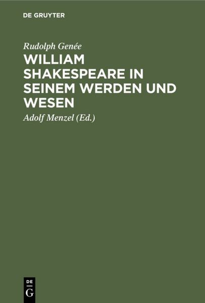Produktbild: William Shakespeare in seinem Werden und Wesen
