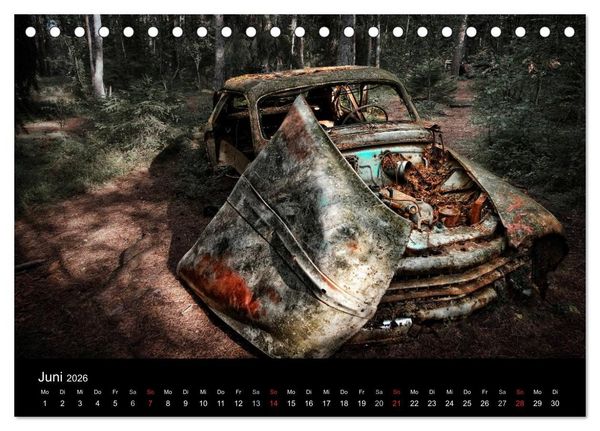 Produktbild: Automobile im Herbst (Tischkalender 2026 DIN A5 quer), CALVENDO Monatskalender