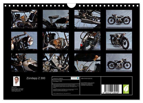 Produktbild: Z&uuml;ndapp Z 300 (Wandkalender 2026 DIN A4 quer), CALVENDO Monatskalender
