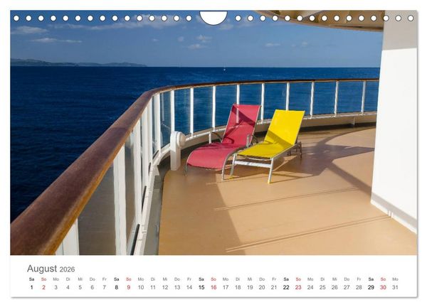 Produktbild: Kreuzfahrten 2026 (Wandkalender 2026 DIN A4 quer), CALVENDO Monatskalender
