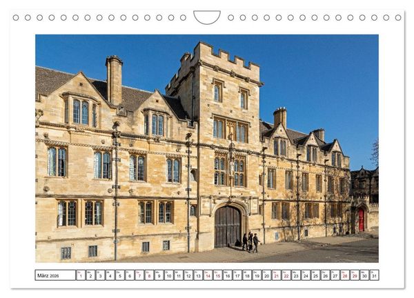Produktbild: Sehenswertes in Oxford und Cambridge (Wandkalender 2026 DIN A4 quer), CALVENDO Monatskalender