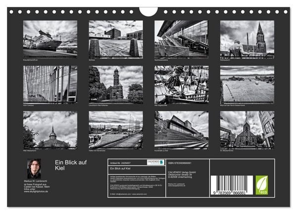 Produktbild: Ein Blick auf Kiel (Wandkalender 2027 DIN A4 quer), CALVENDO Monatskalender