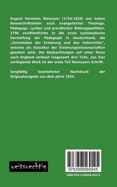 Produktbild: Beobachtungen auf einer Reise nach England