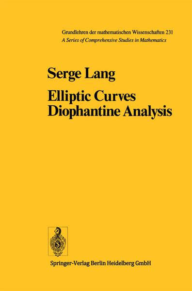 Produktbild: Elliptic Curves