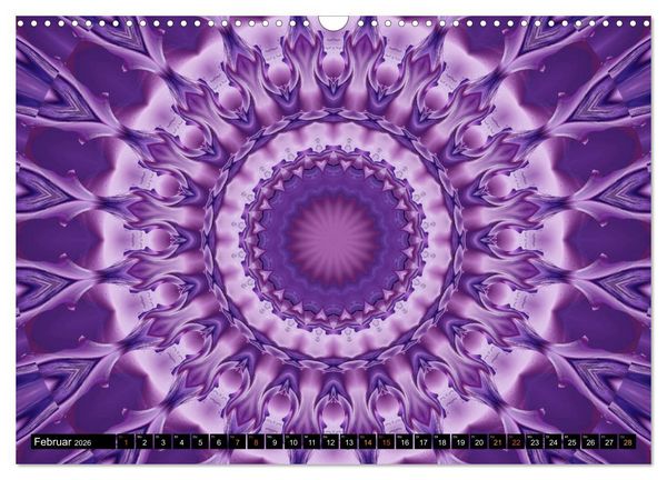 Produktbild: Energie - Mandalas, Spiritualit&auml;t durch die Farbe Lila (Wandkalender 2026 DIN A3 quer), CALVENDO Monatskalender