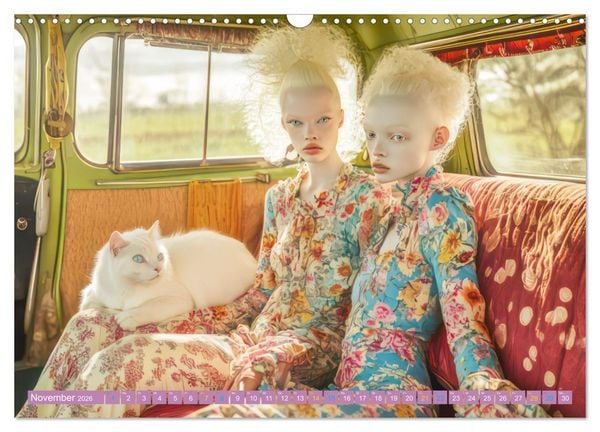 Produktbild: Albino Frauen - Kunstvolle Werke (Wandkalender 2026 DIN A3 quer), CALVENDO Monatskalender