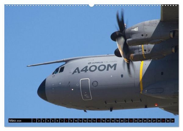 Produktbild: Augenblicke in der Luft: Airbus A400M (hochwertiger Premium Wandkalender 2026 DIN A2 quer), Kunstdruck in Hochglanz