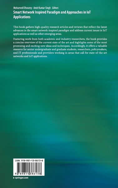 Produktbild: Smart Network Inspired Paradigm and Approaches in IoT Applications