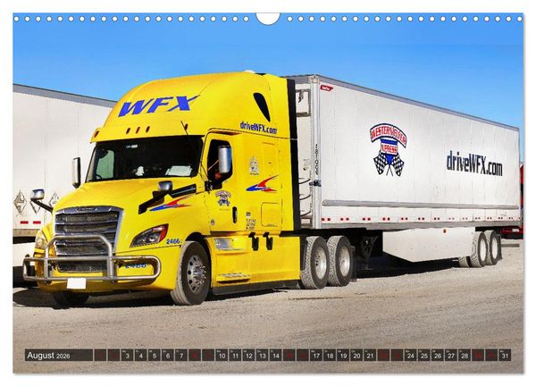 Produktbild: Amerikanische Lastwagen - Trucks (Wandkalender 2026 DIN A3 quer), CALVENDO Monatskalender