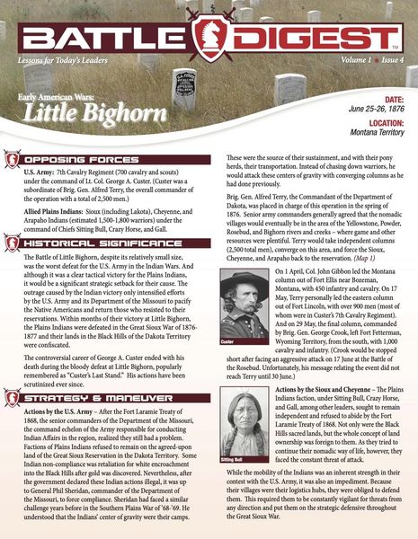 Produktbild: Battle Digest: Little Bighorn