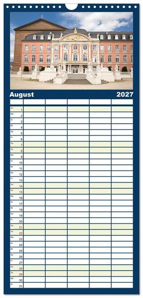 Produktbild: Familienplaner 2027 - R&Ouml;MERSTADT TRIER mit 5 Spalten (Wandkalender, 21 x 45 cm) CALVENDO