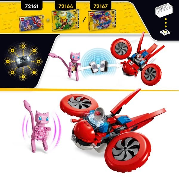 Produktbild: LEGO Pok&eacute;mon SMART Play: Drohnensuche nach einem Mysteri&ouml;sen Mew kompatibles Set 72161