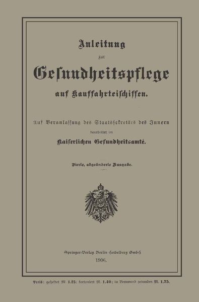Produktbild: Anleitung zur Gesundheitspflege auf Kauffahrteischiffen