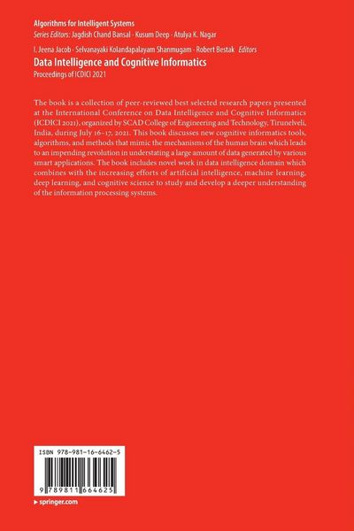 Produktbild: Data Intelligence and Cognitive Informatics