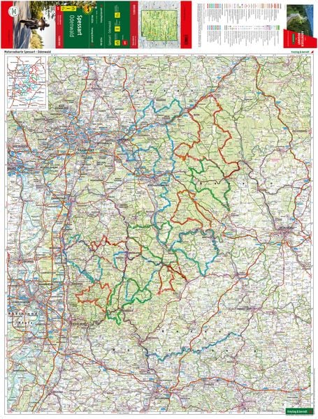 Produktbild: Spessart, Motorradkarte 1:200.000, freytag & berndt