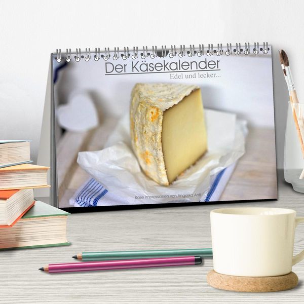 Produktbild: Der K&auml;sekalender Edel und lecker (Tischkalender 2026 DIN A5 quer), CALVENDO Monatskalender