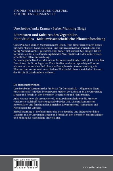 Produktbild: Literaturen und Kulturen des Vegetabilen. Plant Studies &ndash; Kulturwissenschaftliche Pflanzenforschung