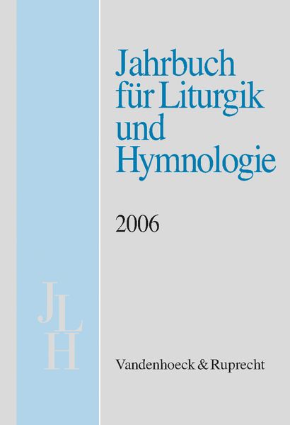 Produktbild: Jahrbuch f&uuml;r Liturgik und Hymnologie, 45. Band, 2006