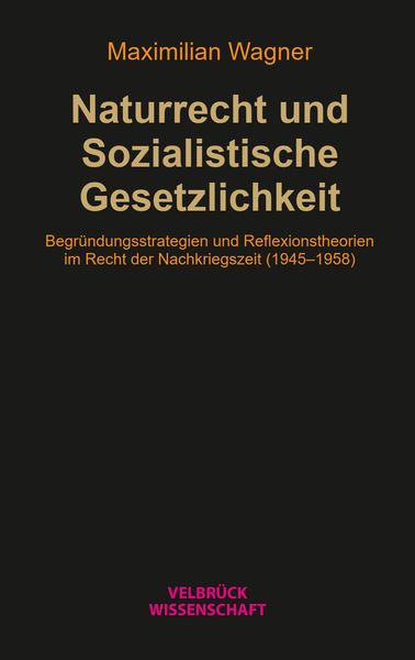 Produktbild: Naturrecht und Sozialistische Gesetzlichkeit