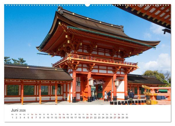 Produktbild: Tempel in Japan (hochwertiger Premium Wandkalender 2026 DIN A2 quer), Kunstdruck in Hochglanz