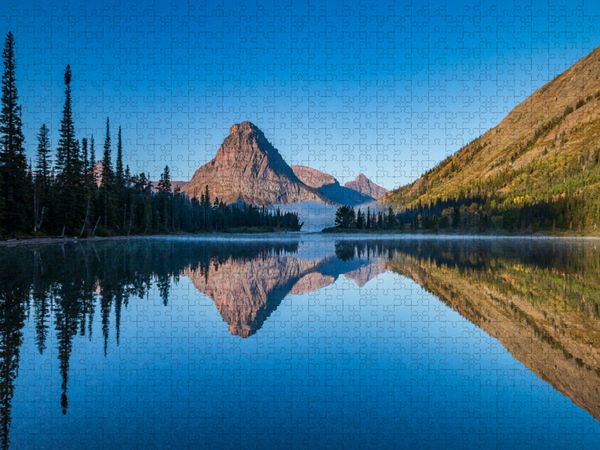 Produktbild: CALVENDO Puzzle Two Medicine Lake mit Sinopah Mountain | 1000 Teile Lege-Gr&ouml;&szlig;e 64x48cm Foto-Puzzle f&uuml;r gl&uuml;ckliche Stunden