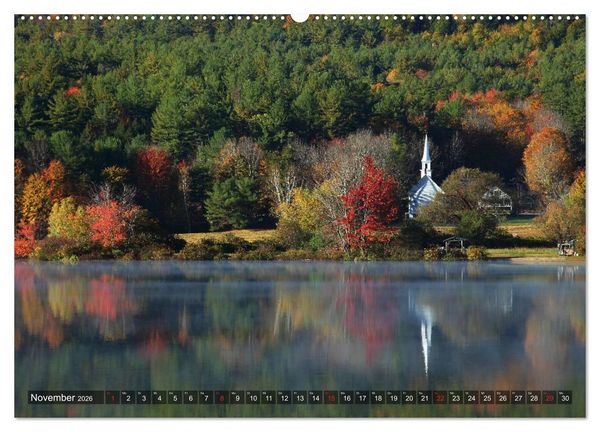 Produktbild: Neuengland - Von Rhode Island bis Maine (Wandkalender 2026 DIN A2 quer), CALVENDO Monatskalender