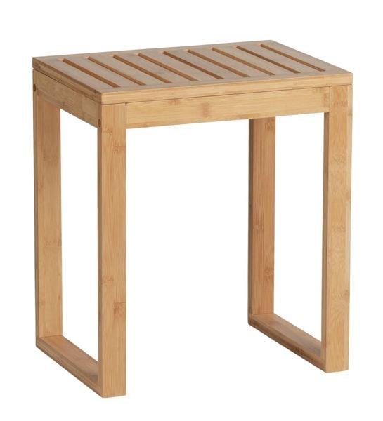 Badhocker Mod. Bamboo, Hocker aus Bambus