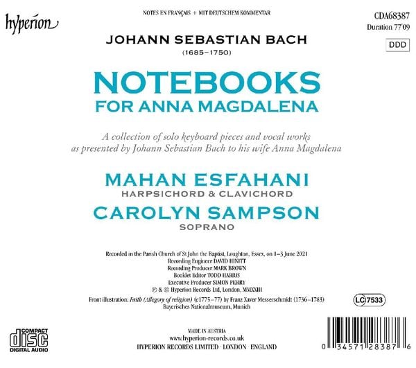Produktbild: Das Notenb&uuml;chlein der Anna Magdalena Bach 1725