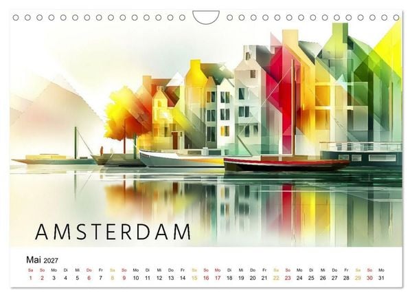 Produktbild: City Colors Europa - Die bunte St&auml;dte Kollektion (Wandkalender 2027 DIN A4 quer), CALVENDO Monatskalender